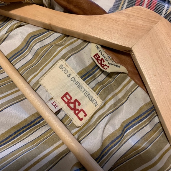 Vintage Bod & Christensen Genuine Leather Jacket Sz XXL - Picture 5 of 14